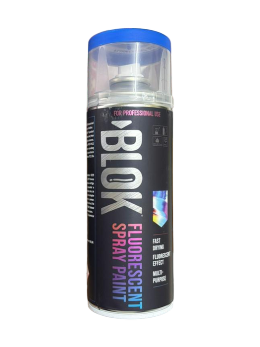 Blok Fluorescent Spray Paint 400ml | Fluorescent Blue