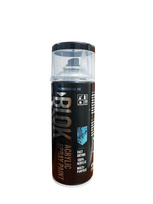 Blok Acrylic Spray Paint 400ml | Gloss Black