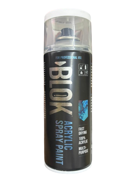 Blok Acrylic Spray Paint 400ml | 9010 Matt White