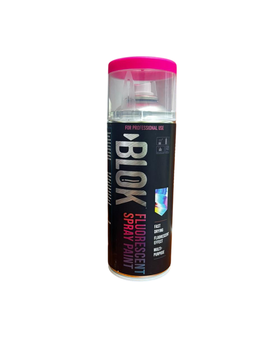 Blok Fluorescent Spray Paint 400ml | Fluorescent Fuchsia