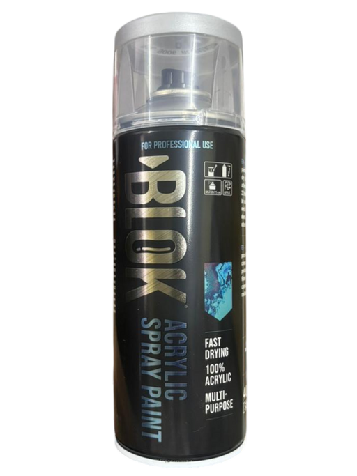 Blok Acrylic Spray Paint 400ml | 9006 Aluminium
