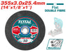 Total Abrasive Metal Cutting Disc 14x1/8x1" TAC2303558