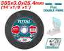 Total Abrasive Metal Cutting Disc 14x1/8x1" TAC2303558