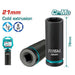 Total 1/2" DR. Deep Impact Socket 21mm