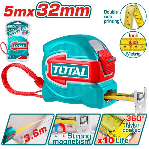 Total 5m Magnetic Measuring Tape