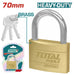 Total Heavy Duty Brass Padlock 70MM