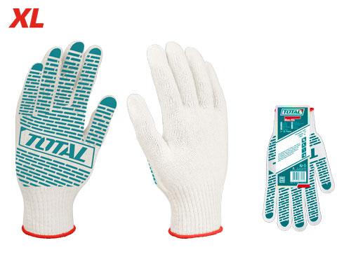 Knitted & PVC Dots Gloves XL TSP11102