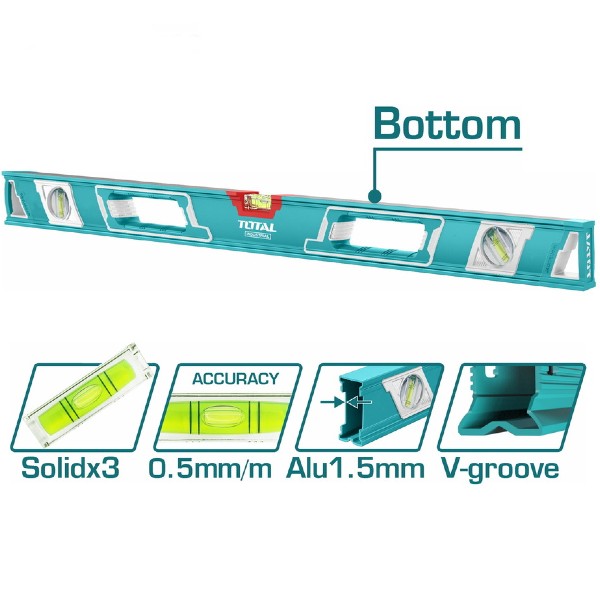 Total 180cm Spirit Level