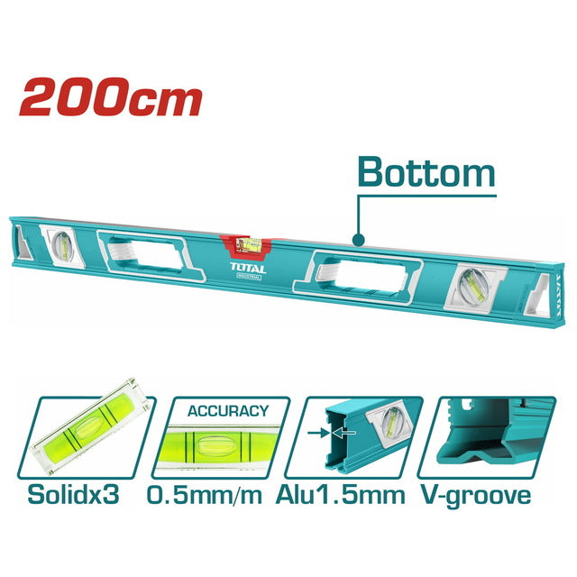 Total  Spirit level 200cm/ 7Ft -TMT220086