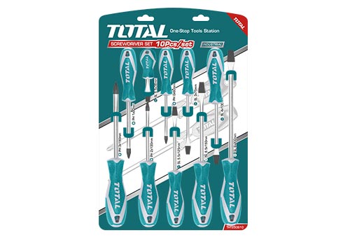 Total Screwdriver Set 10pcs THT250610