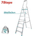Total 7 Step Aluminum Ladder THLAD06071