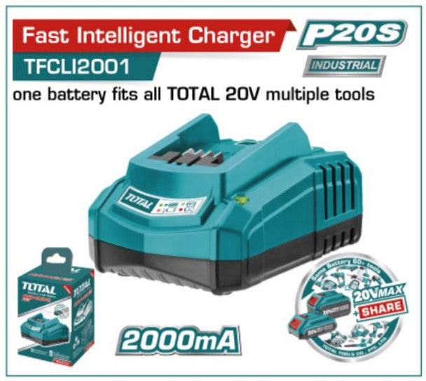 Total 20V Battery Fast Charger UTFCLI2001