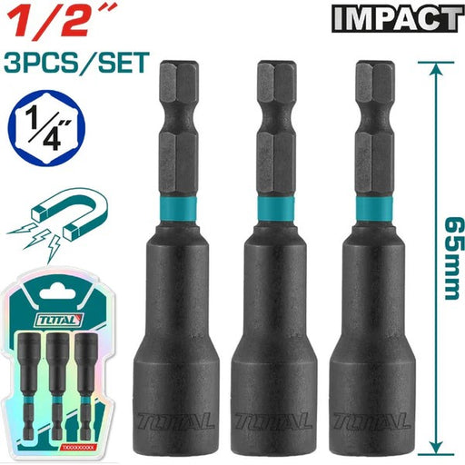 Total 3Pcs Impact Magnetic Nut Set UTAC271331