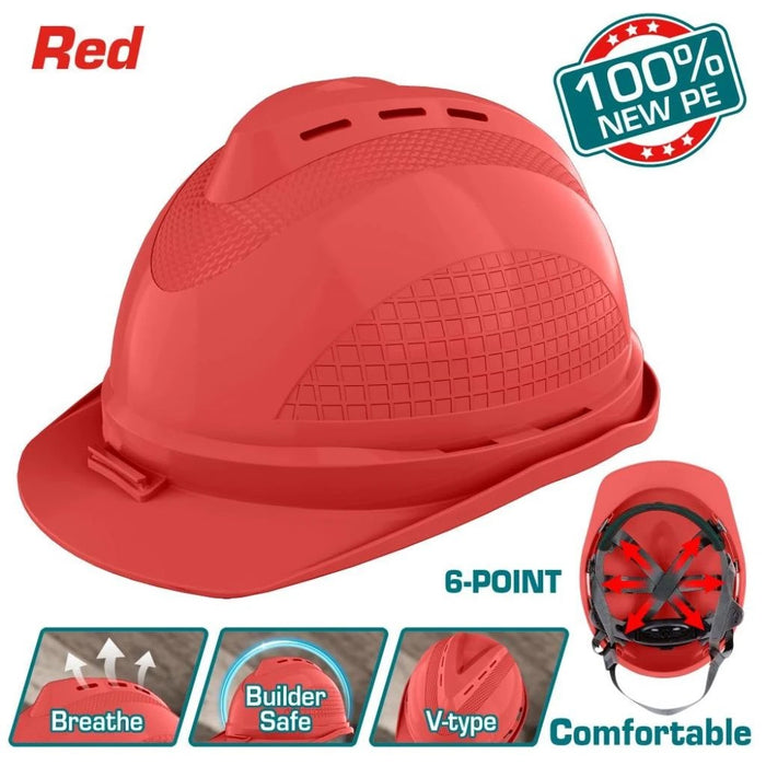Total Safety Helmet Red TSP8604