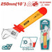 Total Insulated adjustable wrench 10"-THIADW101