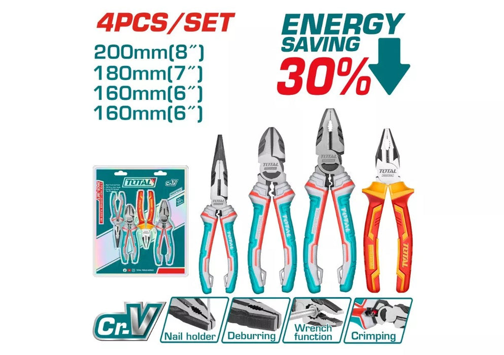 Total 4Pcs Pliers Set THT2K0456
