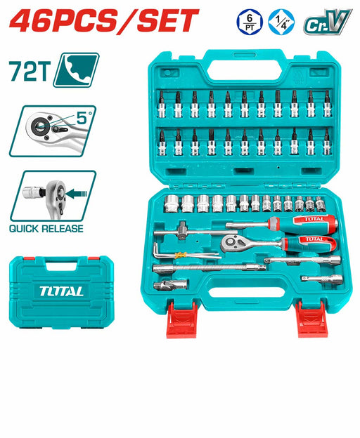 46 Pcs 1/4″ Socket Set- THT141462