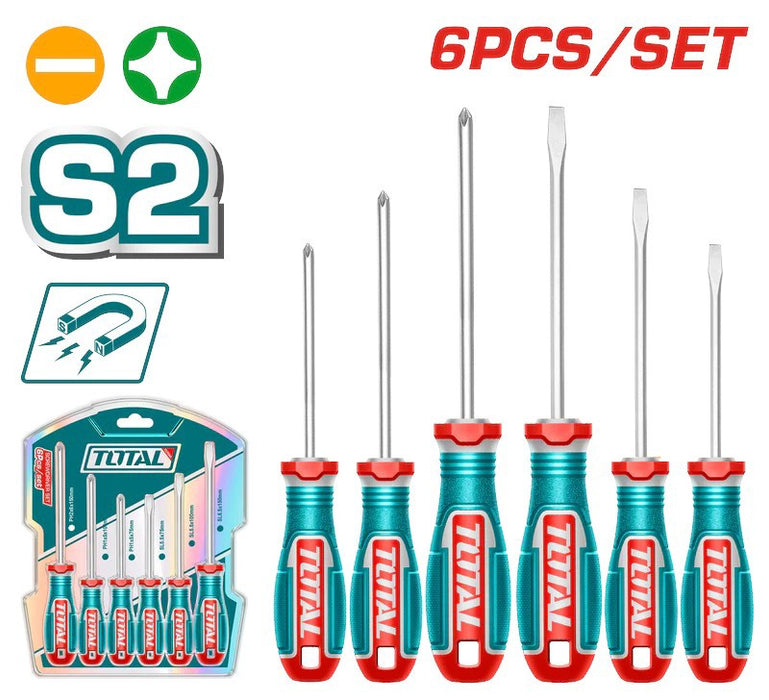 Total 6Pcs Screwdriver Set TKSDS0626