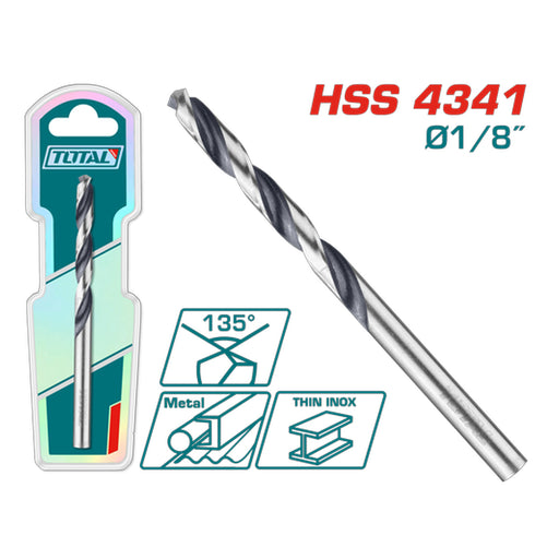 Total 4341 HSS Drill Bit 1/8" TAC1208014