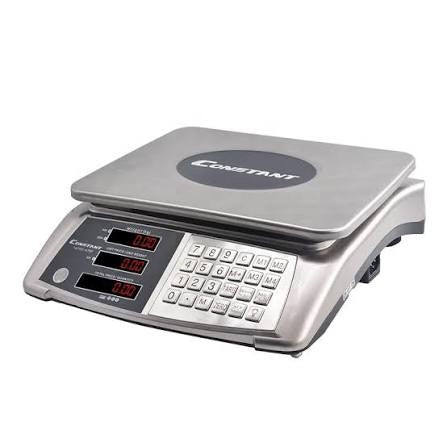 Constant Commercial Balance Electronic Price Count Digital Weighing Scale Stainless steel button LED Dual-display 40kg/2g 14192-478F