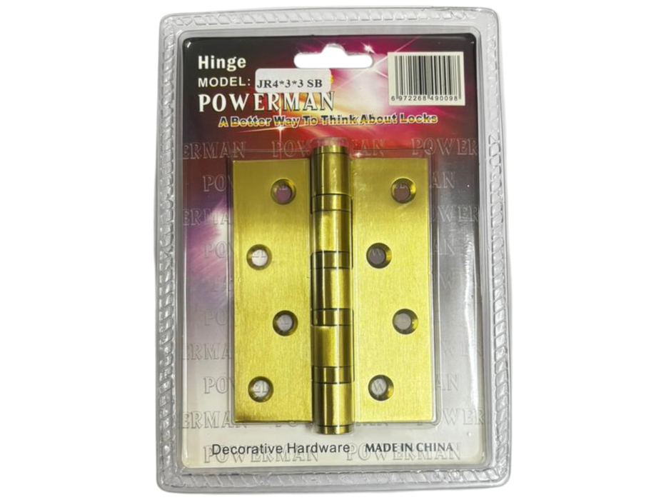 Powerman Hinge 4"X3"X3" JR433SB