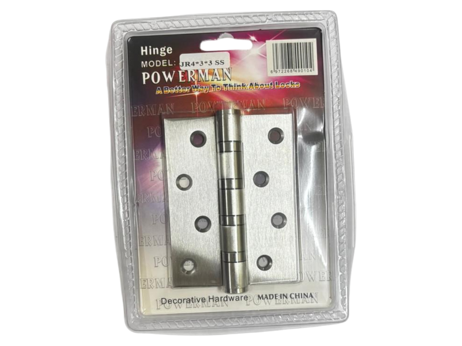 Powerman Hinge 4"X3"X3" JR433SS