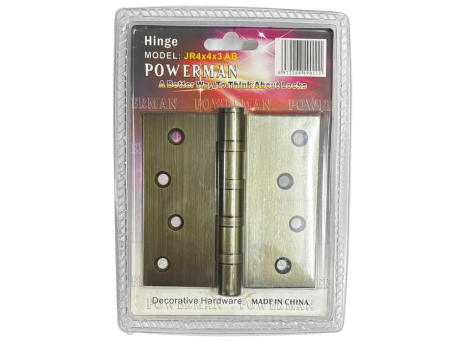 Powerman Hinge 4"X3"X3" JR433AB
