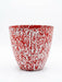 Red & White Glazed Flower Pot - 13"