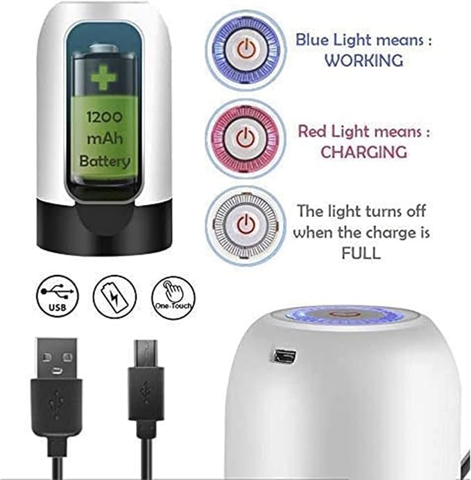 Portable Electric USB Charging Drinking Water Pump for 3-5 Gallon Bottles