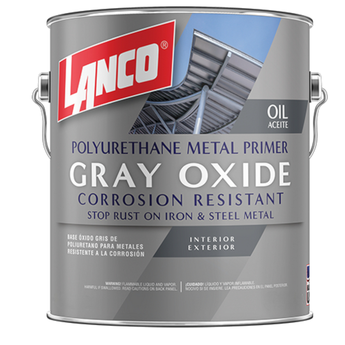 Lanco Polyurethane Metal Primer Gray Oxide 3.785 L