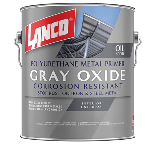 Lanco Polyurethane Metal Primer Gray Oxide 1 Quart