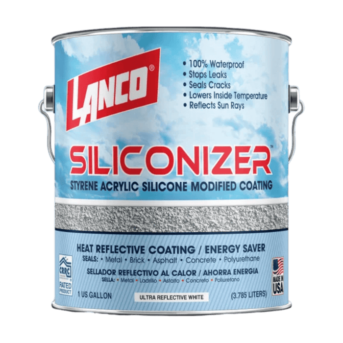 Lanco Siliconizer Roof Coating White 1 GAL