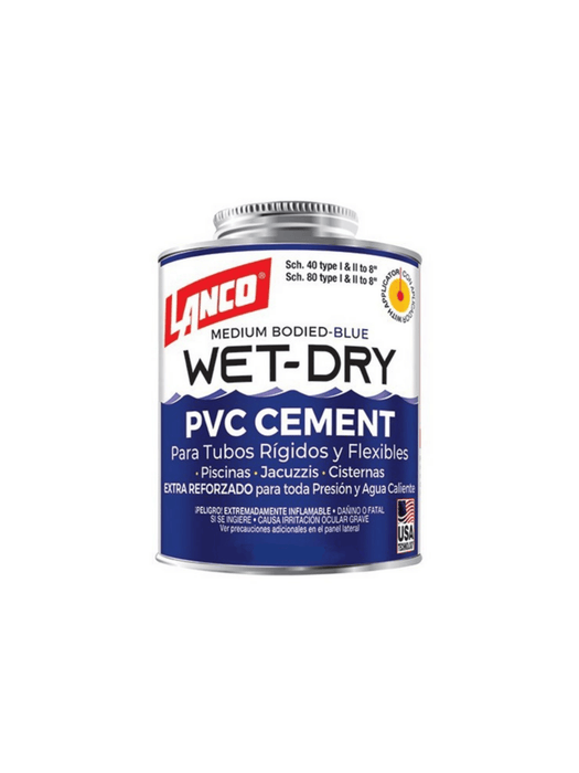 Lanco Wet-Dry PVC Cement 8oz