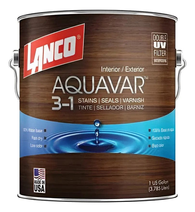 Lanco Aquavar 3-1 Stain Dark Brown 1 Quart