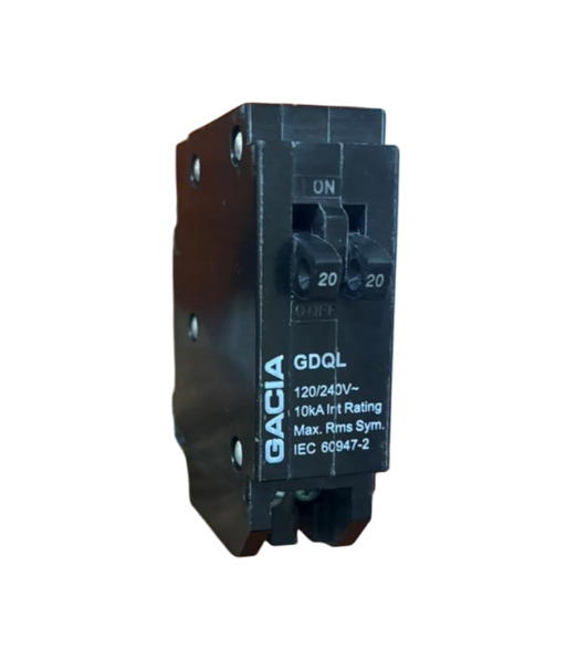 20/20A Mini Duplex Circuit Breaker Plug-In