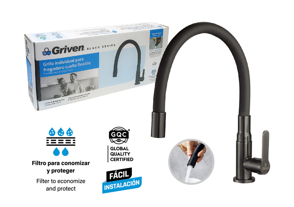 Griven Black Basin Faucet [GV-BSF-01]