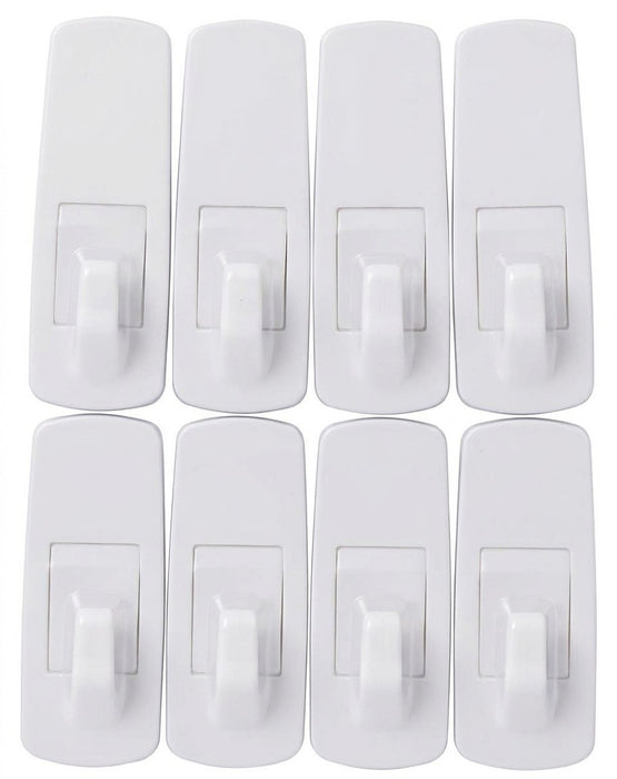 Heavy Duty Multipurpose Adhesive Hangers - 8Pcs