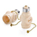 Pull Chain Lamp Socket with Outlet – Aluminum Screw Shell