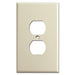 Ivory 1 Gang Plug Plate - U031Z
