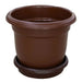 Brown Plastic Flower Pot - Small