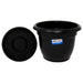 Black Plastic Flower Pot #2