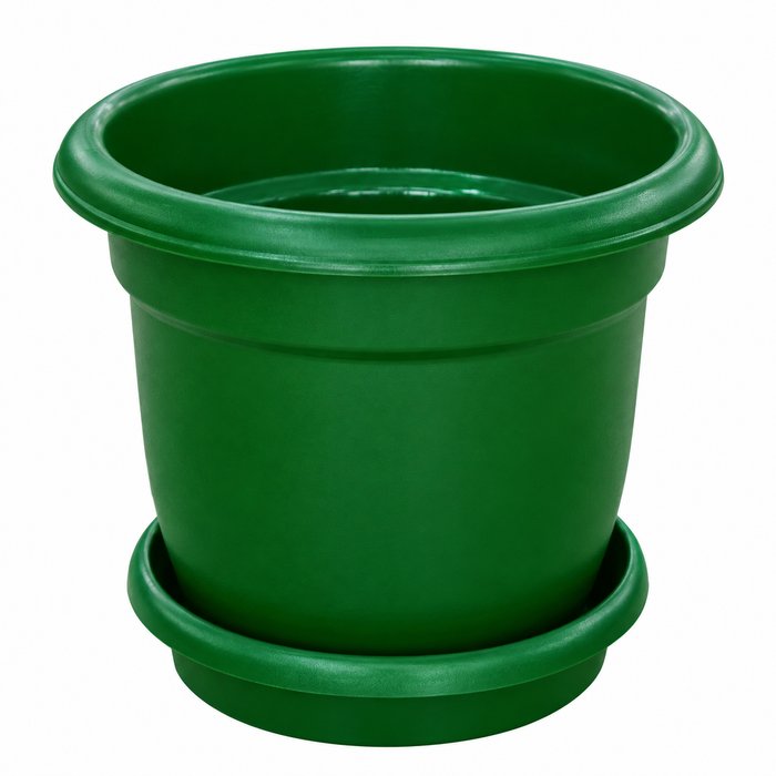 Green Plastic Flower Pot #3