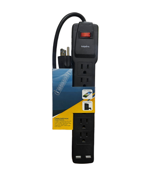 6 - Outlet Surge Strip with 2 USB