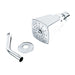 Square Metal Shower head with Arm and Escutcheon