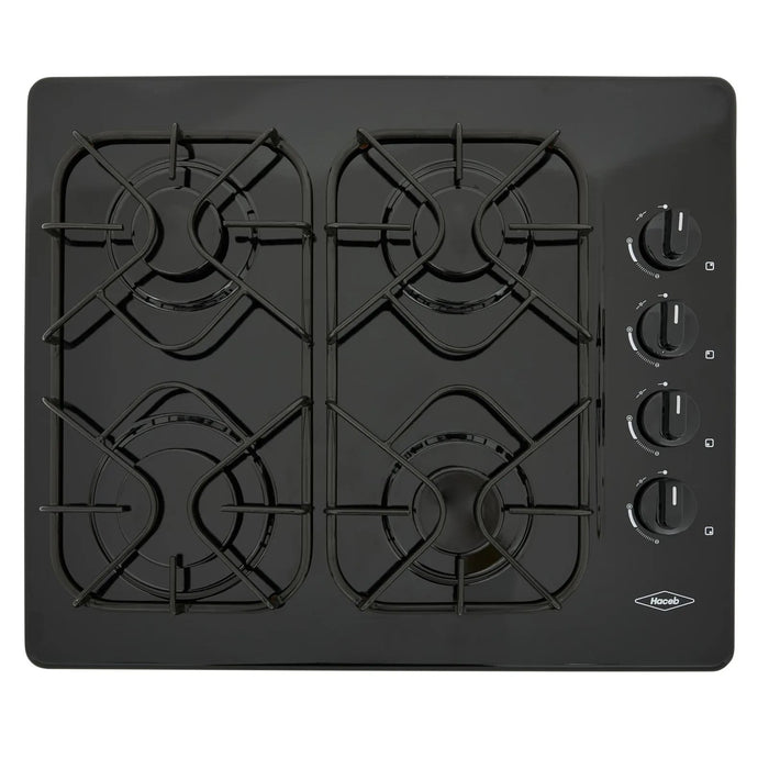 Haceb Black Enamelled Gas Stovetop 60cm