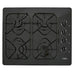 Haceb Black Enamelled Gas Stovetop 60cm