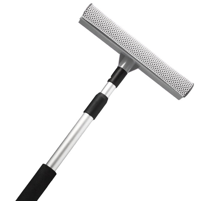 Double Side Glass Cleaner with Adjustable Metal Telescopic Handle - 120cm