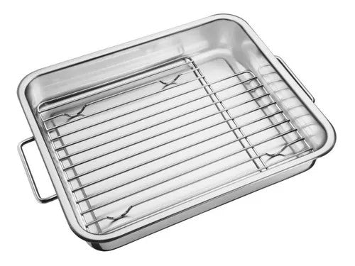 Stainless Steel Roasting Pan with Grill 39x33cm 61409/380