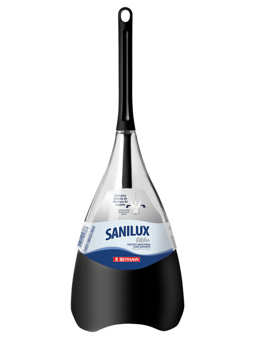 Toilet Brush With Holder (Black)