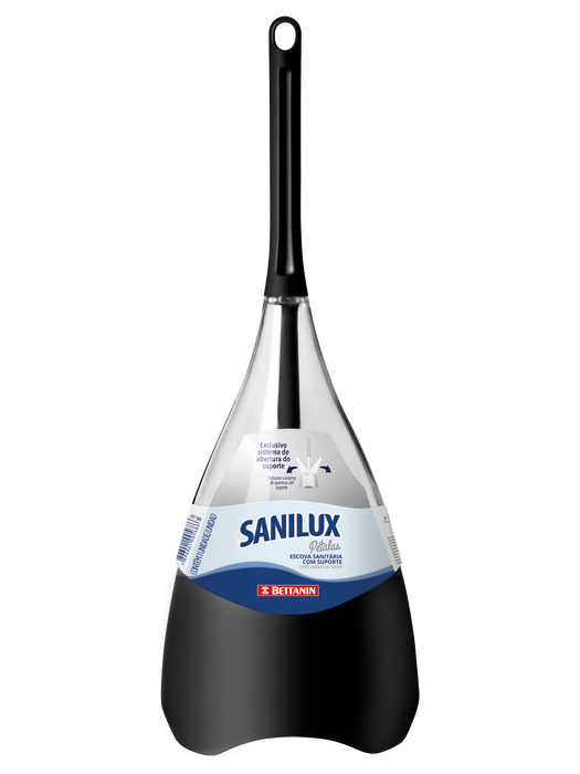 Toilet Brush With Holder (Black)